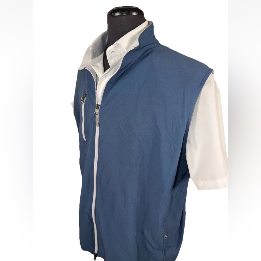 PETER MILLAR E4 WIND FULL ZIP SLEEVELESS VEST SZ XXL MF15EZ27